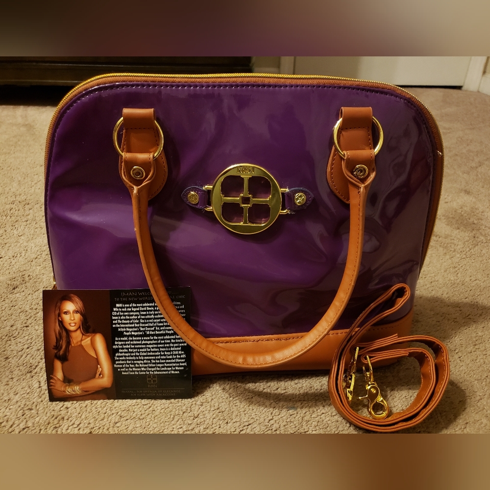 Joy & Iman Global Chic Patent Satchel
